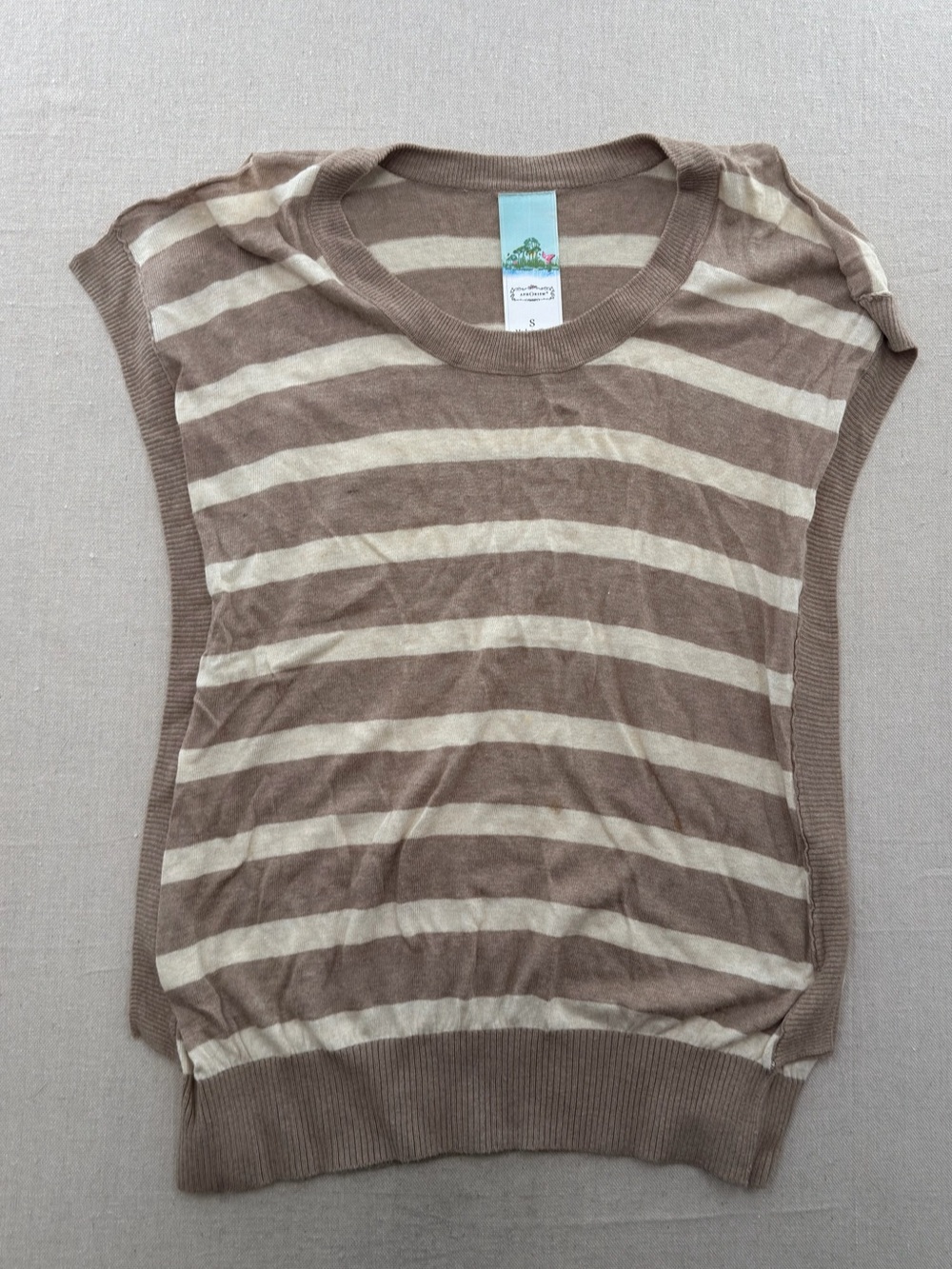 Aphorism Brown and Cream Striped Women's Sweater